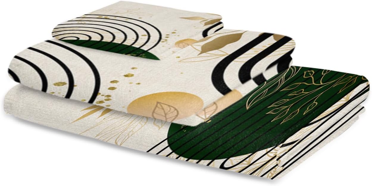 Smile Sunflower 3-Piece Towel Set - Boho Beige Linen