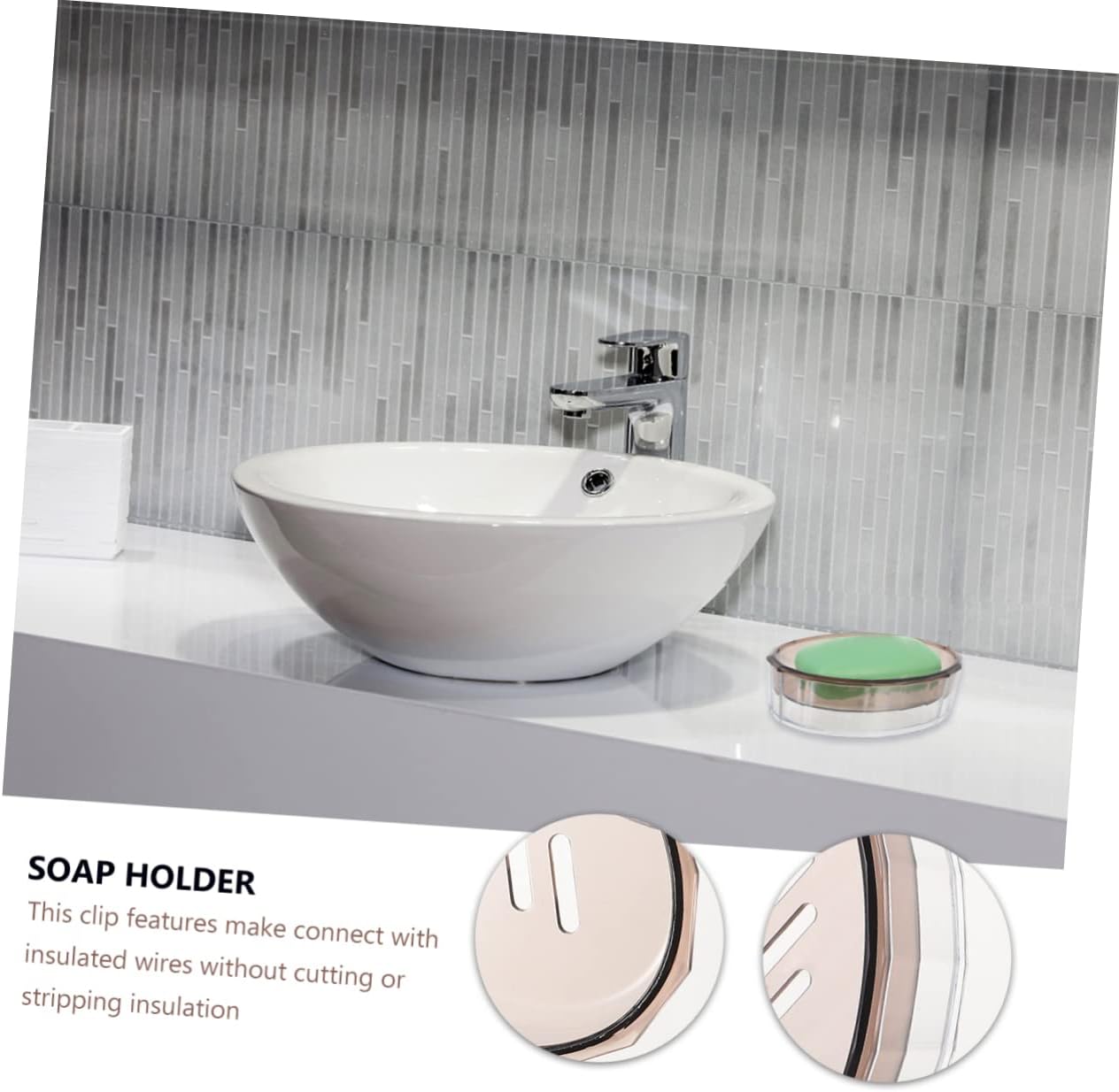 BESTYASH 1Pc Soap Draining Dish for Bathroom and Sink