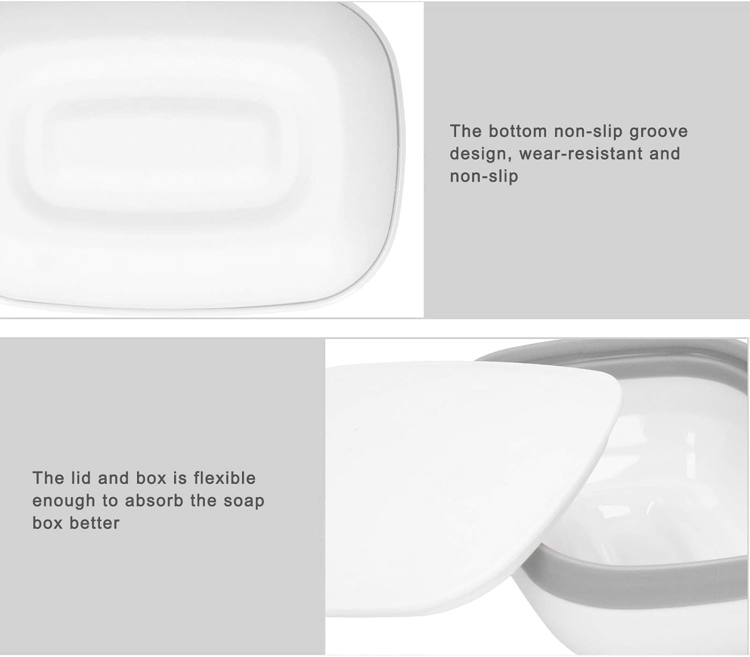 Gsycle Soap Holder with Lid for Home Travel Camping