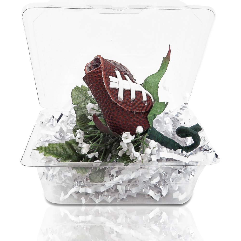 SportsRoses Football Rose Boutonniere - Handmade Gift