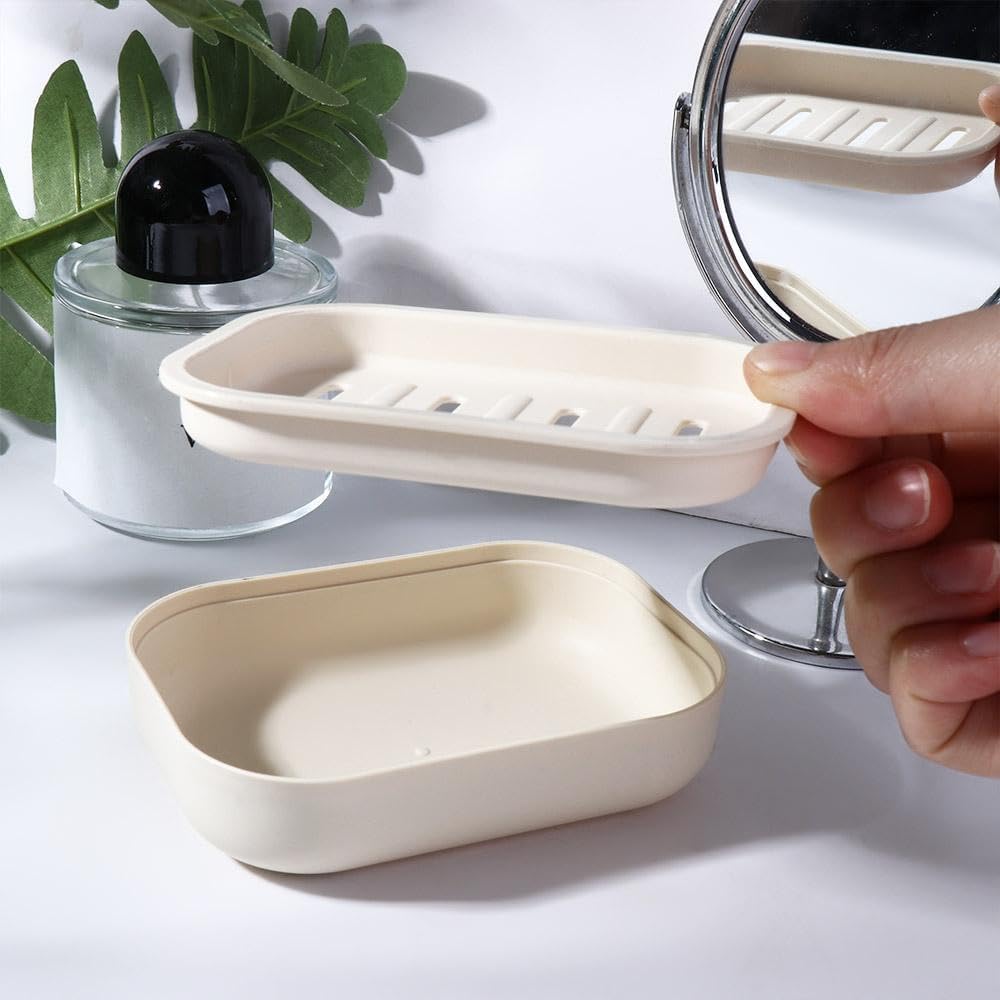 Portable Plastic Soap Dish for Travel and Home Use