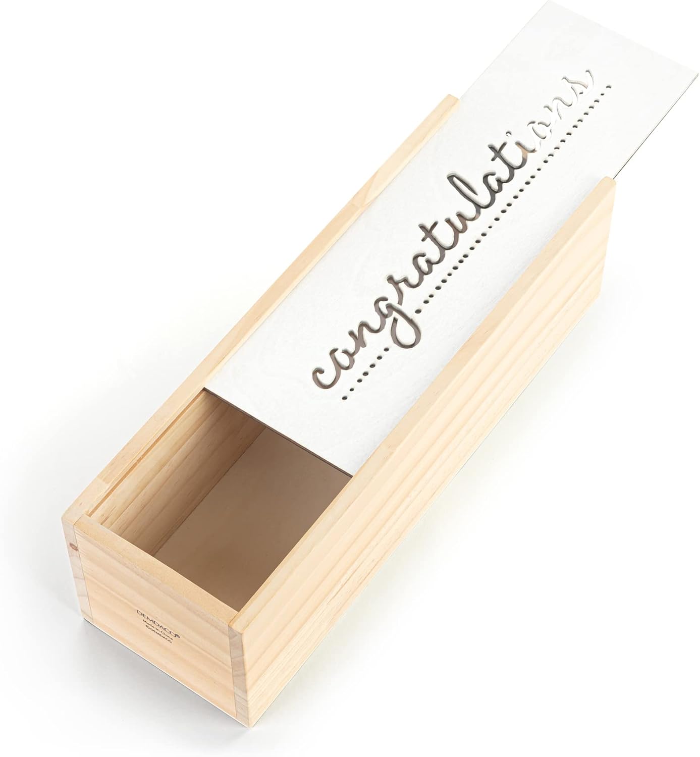Sadity Congratulations Wood Wine Bottle Lantern