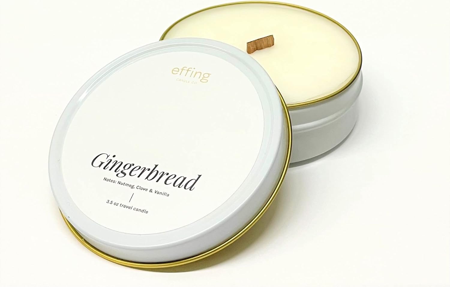 Effing Candle Co Travel Candle 35 oz Gingerbread 1