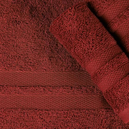 Superior Ultra-Soft Cotton Towel Set - Maroon