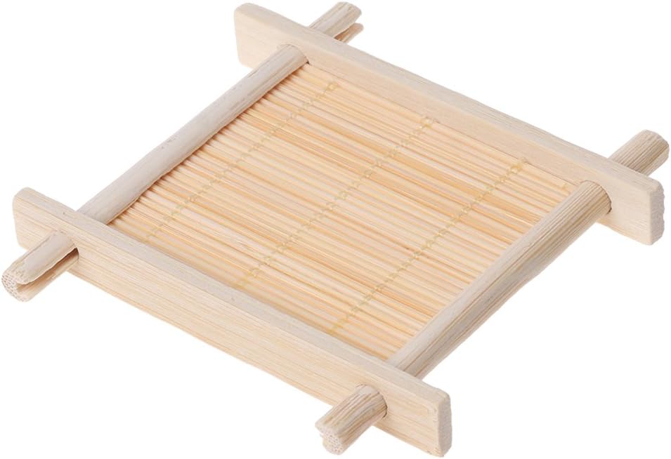 TENYELE Wooden Bathroom Soap Holder with Drain 1