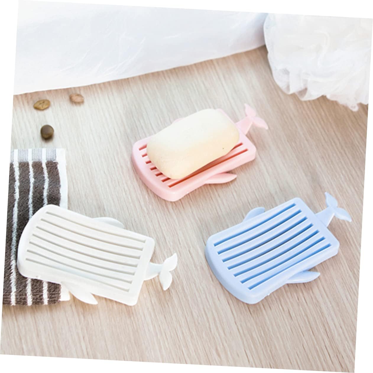 Yardwe Leaf Shape Soap Holder for Bathroom