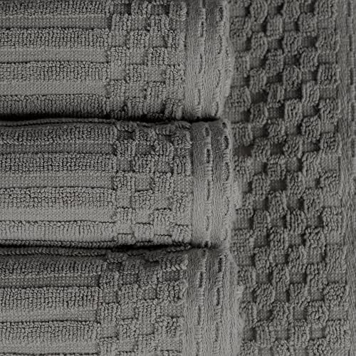 Superior Cotton 6-Piece Towel Set Charcoal