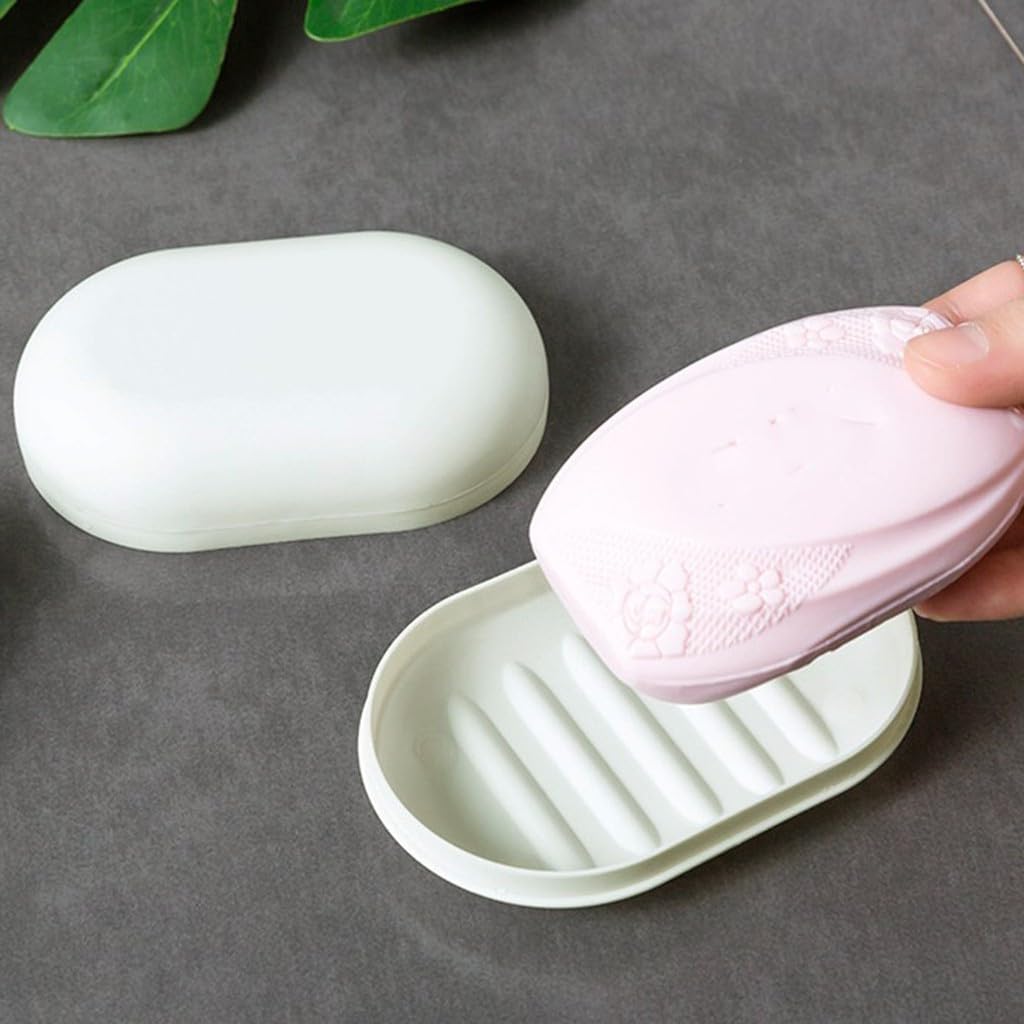 Travel Plastic Soap Holder with Storage Tray