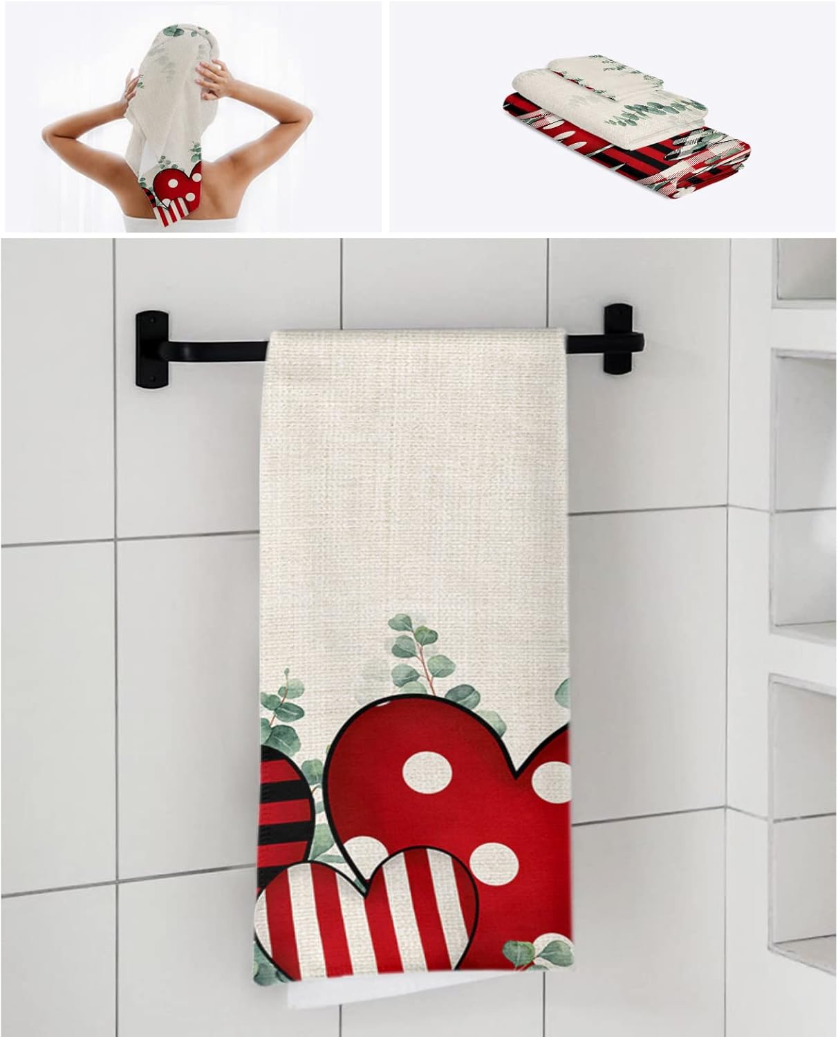 CosyBright 3 Piece Bath Towel Set