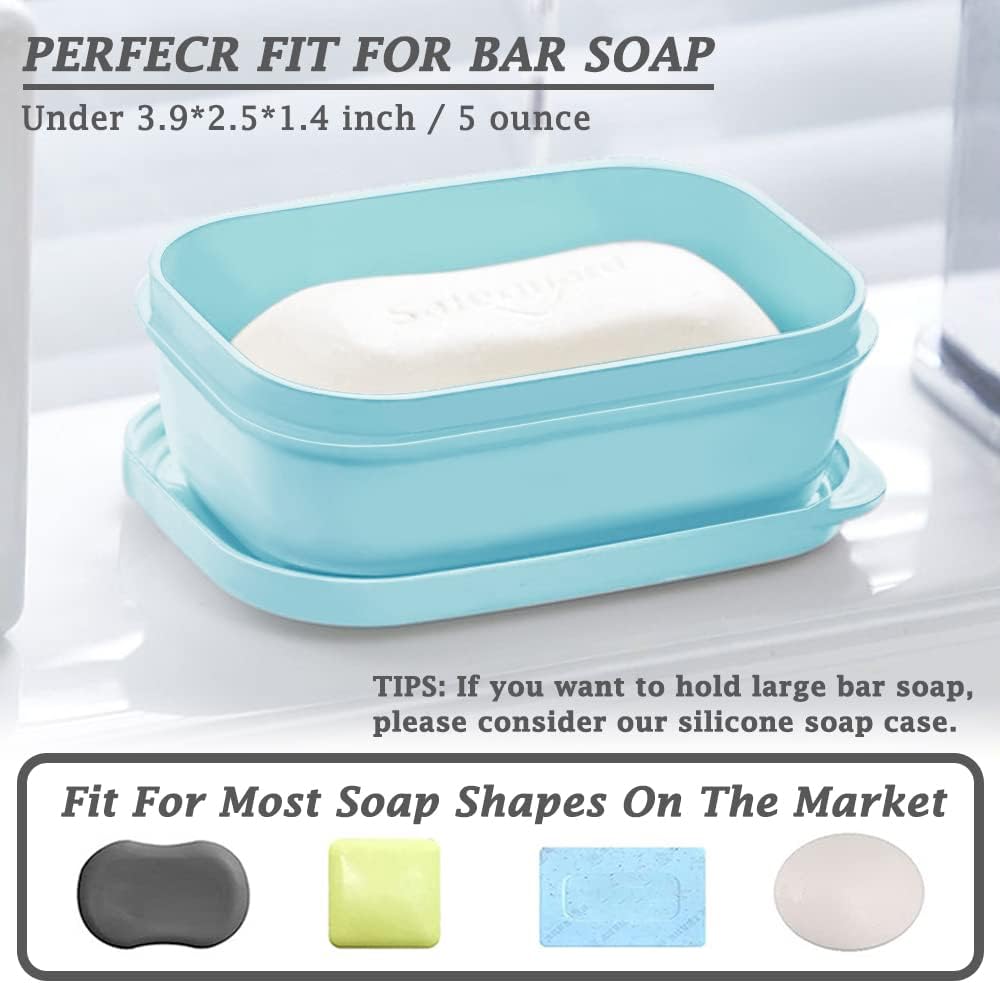 Traveling Soap Holder with Leak-Proof Lid and Drainage Layer 1
