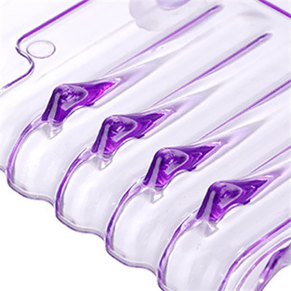 WELANGBN Purple Rectangular Soap Dish with Suction Cup