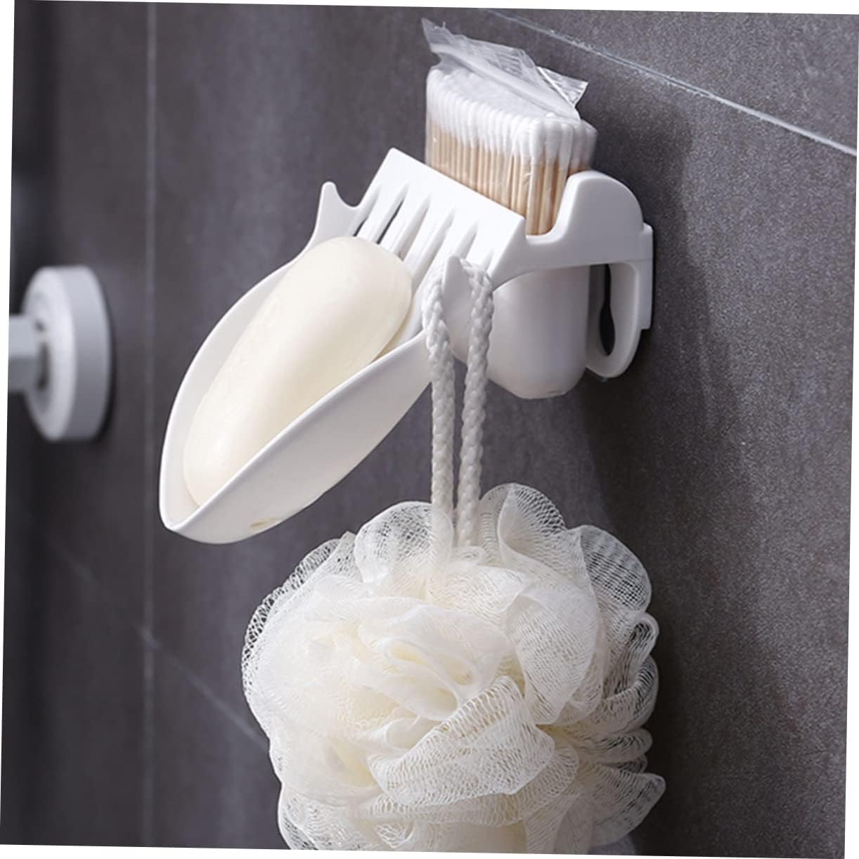 Ciieeo Wall-Mounted Soap Holder with Draining