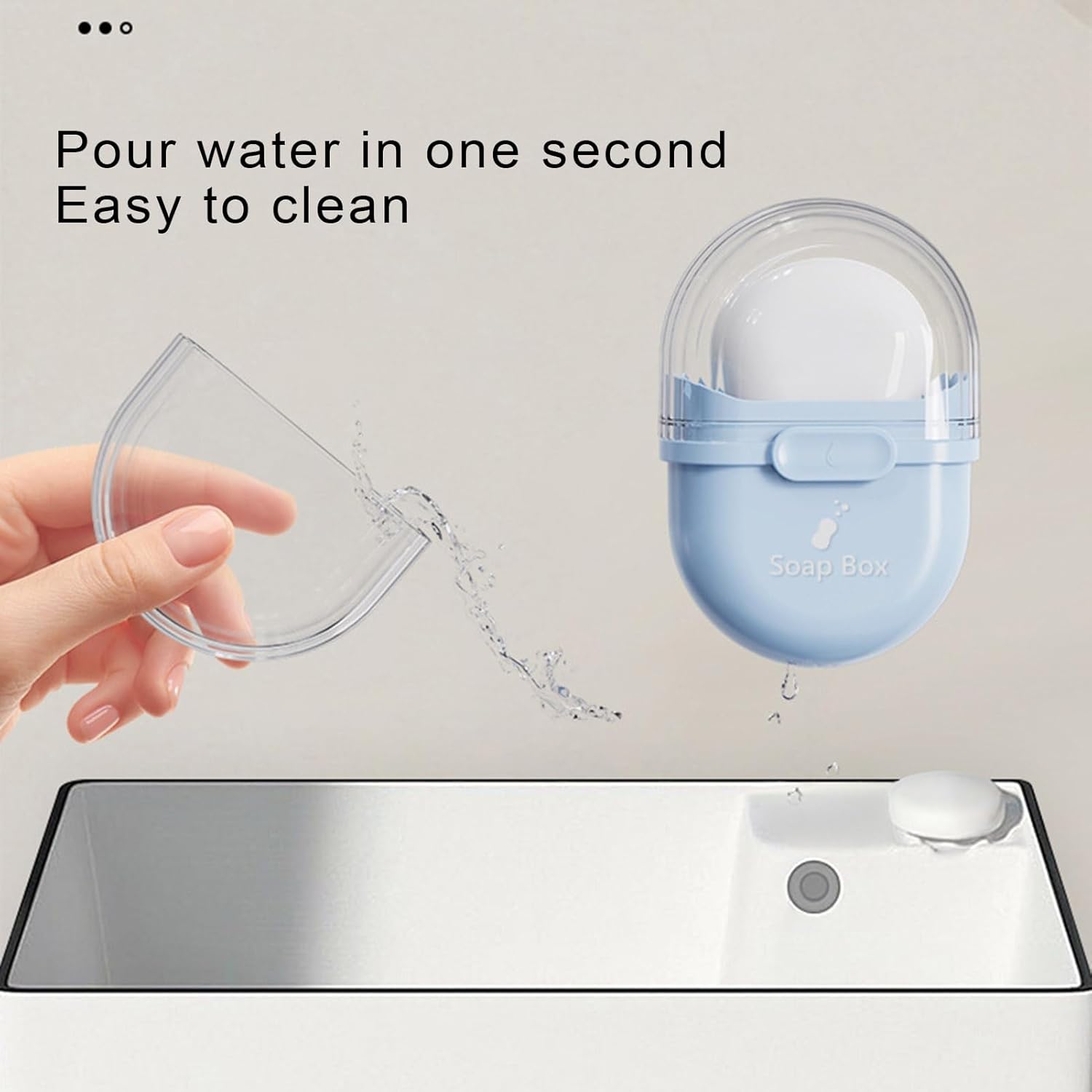 Travel Soap Box with Drainage and Lock Design 1