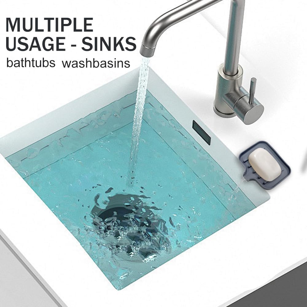 CrazyHome Silicone Self Draining Soap Dish 1 PCS