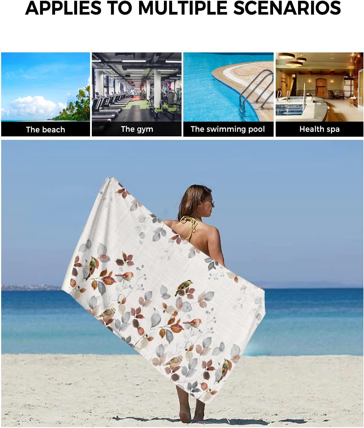 Smile Sunflower 3 Piece Bath Towel Set