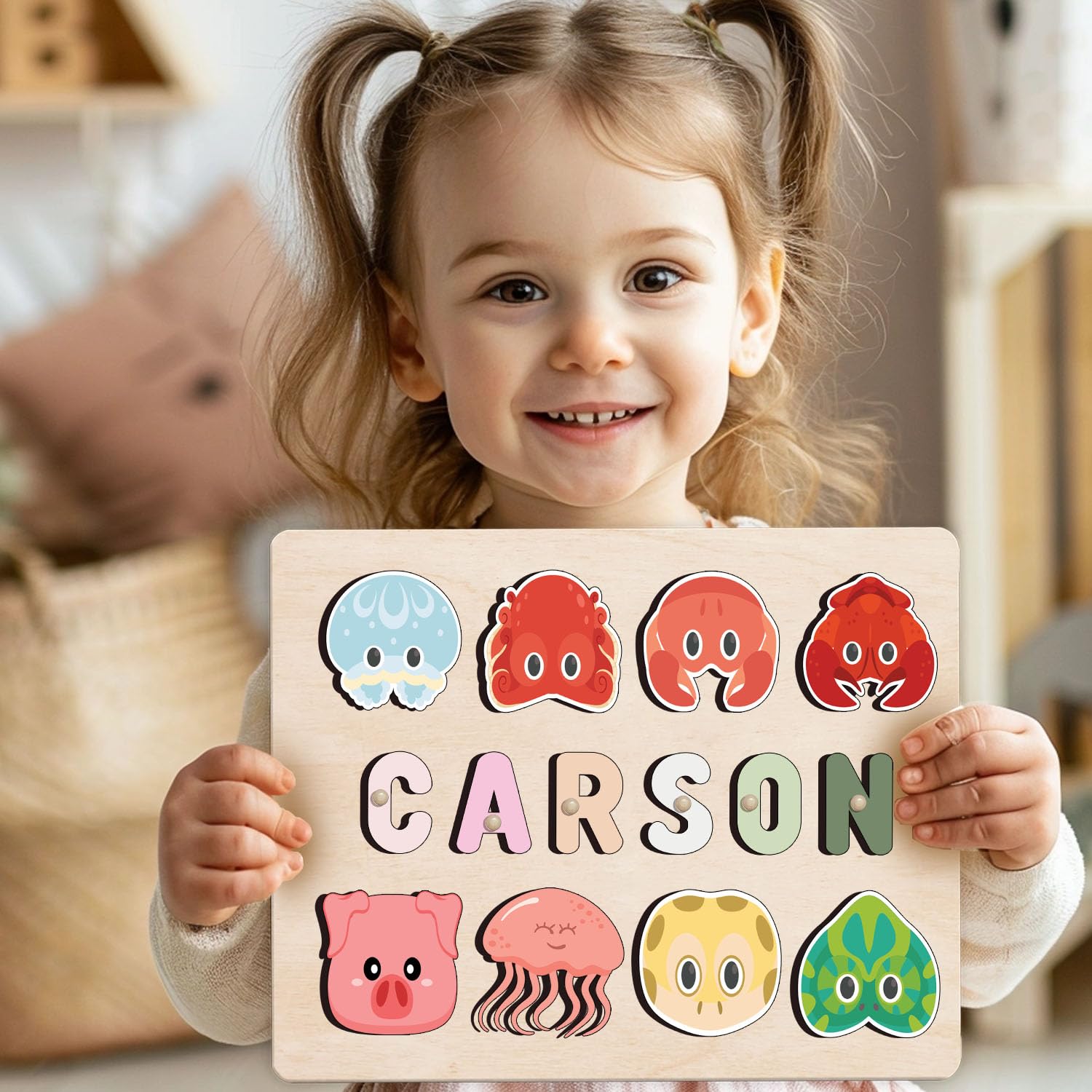Personalized Wooden Name Puzzle for Kids