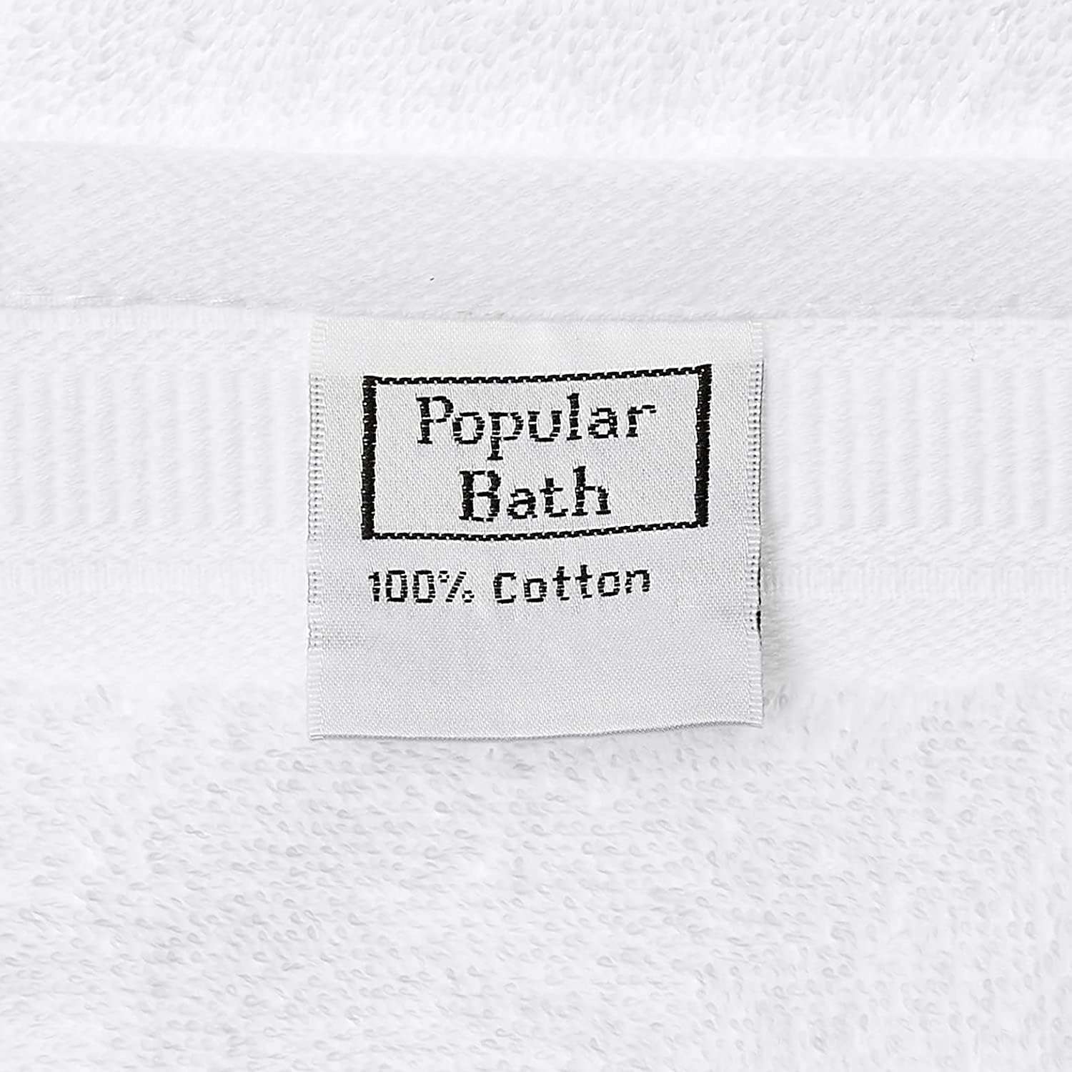Popular Bath Sinatra Modern 3-Piece Towel Set White