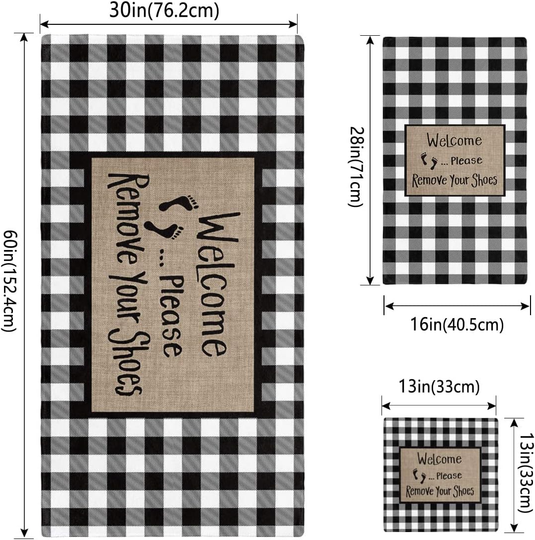 Funny Word Linen Texture Towel Set for Bathroom