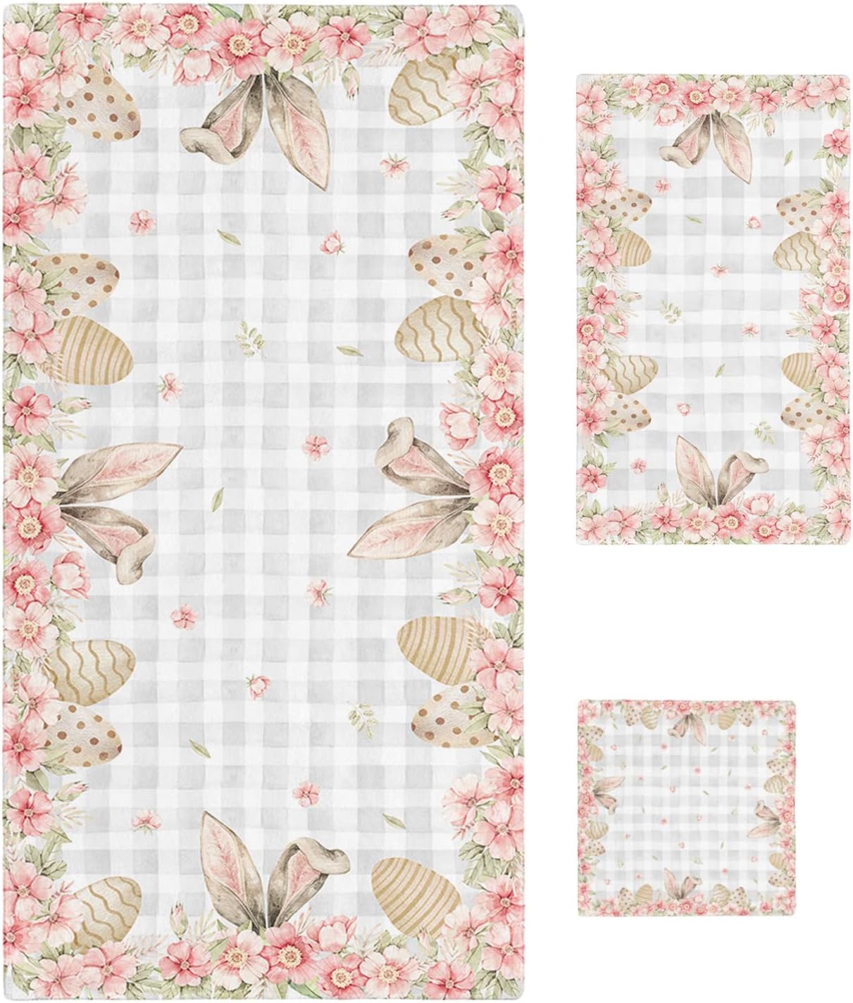 ZOE GARDEN Easter Bunny Ears Bathroom Towel Set