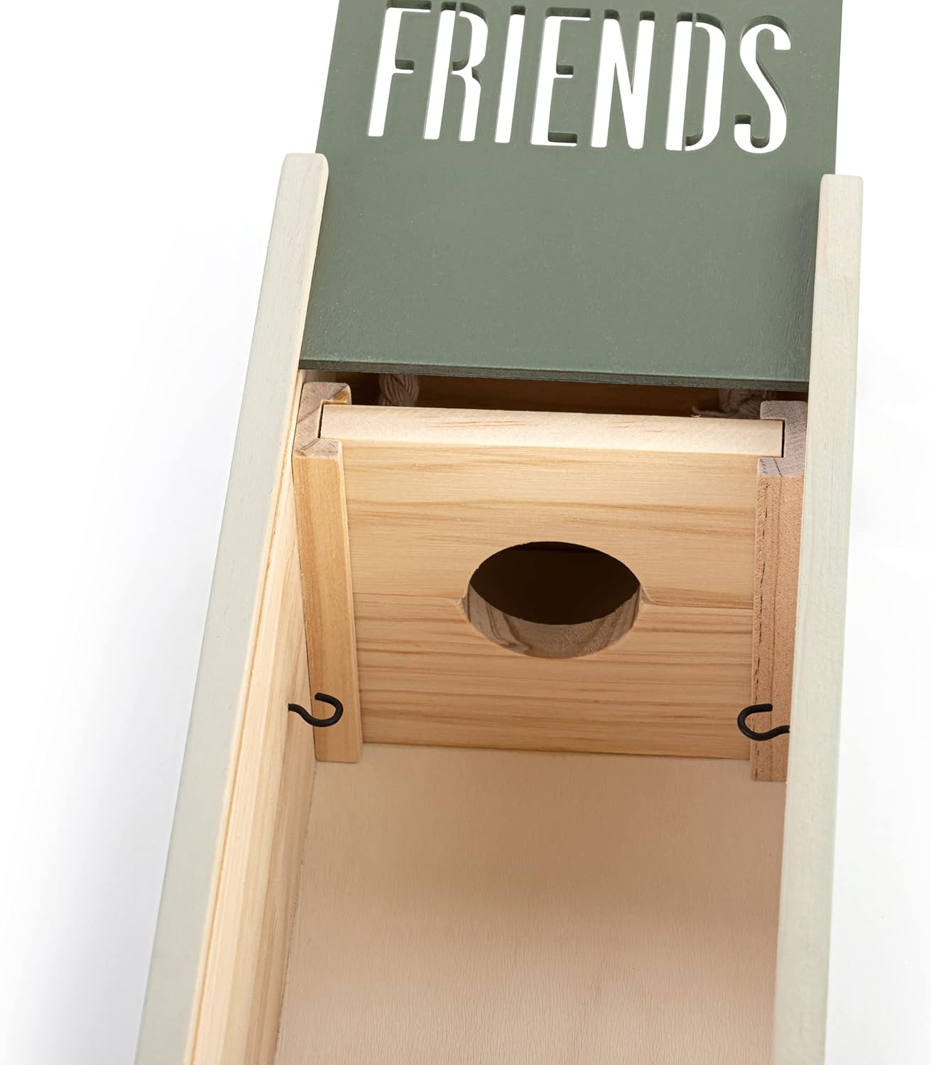DEMDACO Olive Green Candle Lantern with Friends Quote