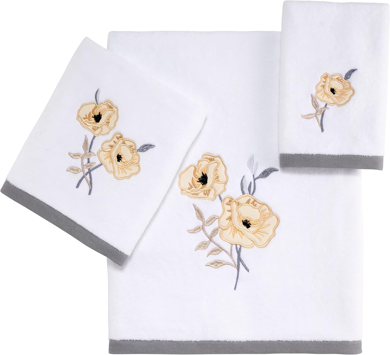 Avanti Linens 3pc Towel Set Soft Cotton White