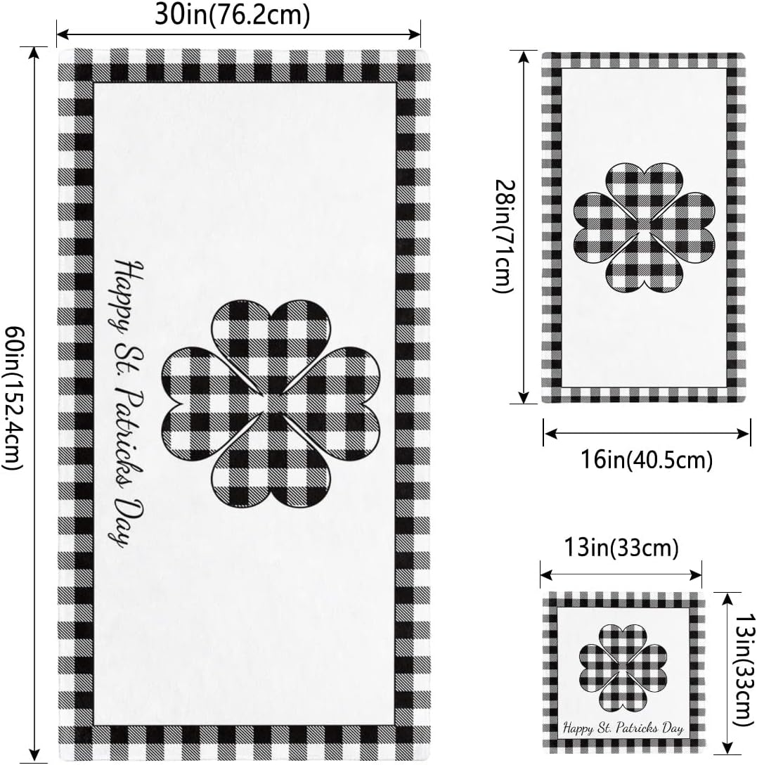 ZOE GARDEN Buffalo Plaid Check Towel Set