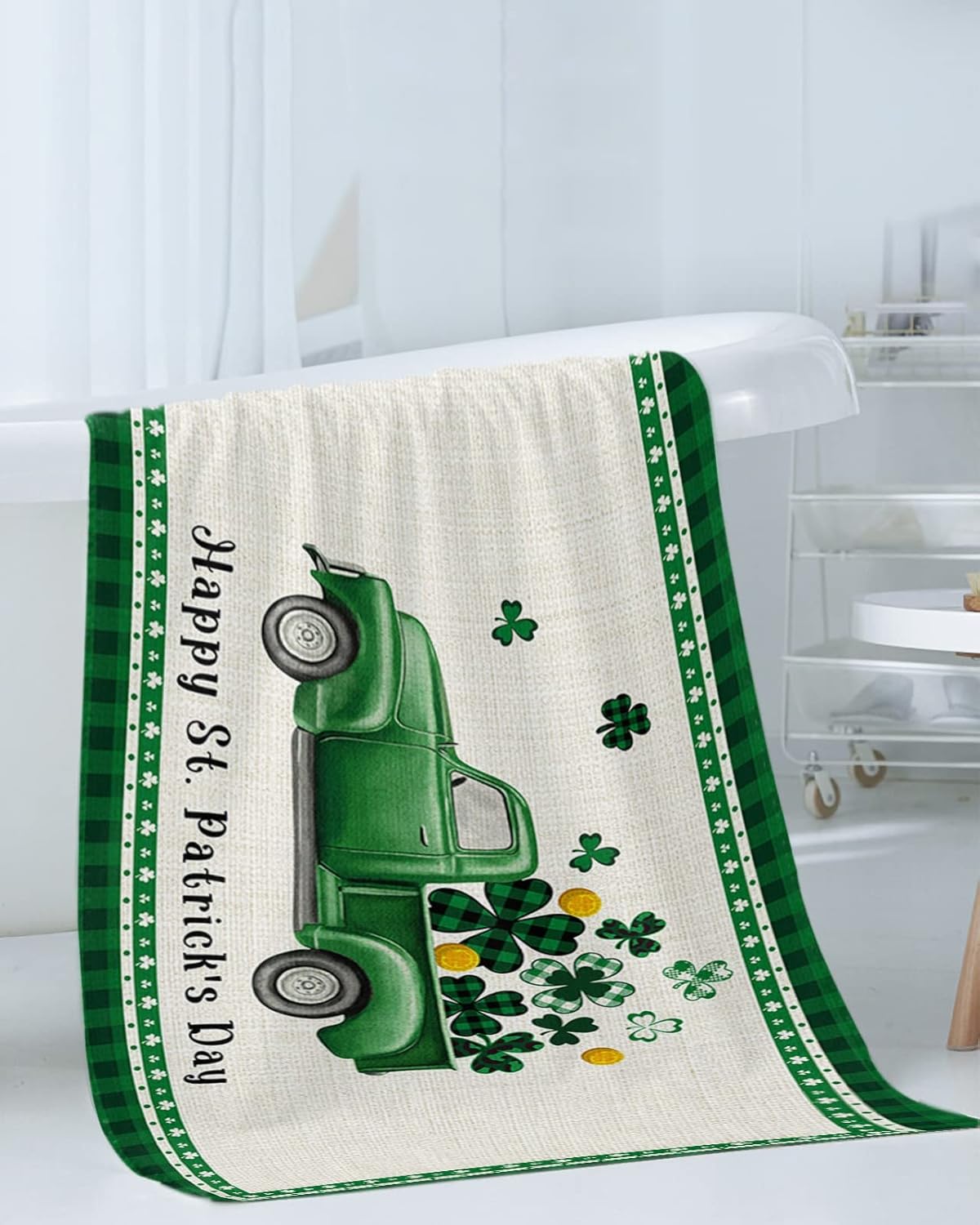 ZOE GARDEN St Patricks Truck Towel Set 1