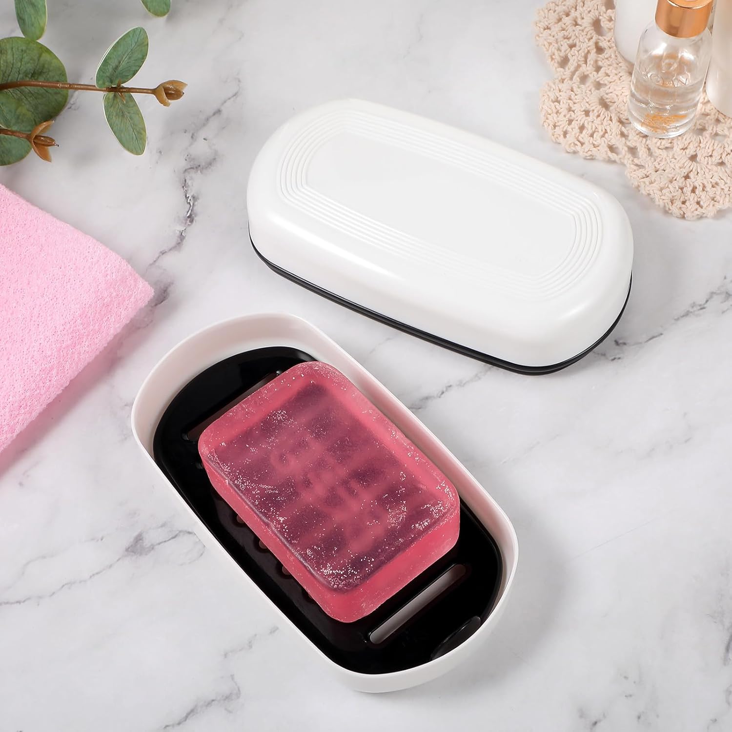 Wanmu Travel Soap Container with Leakproof Lid