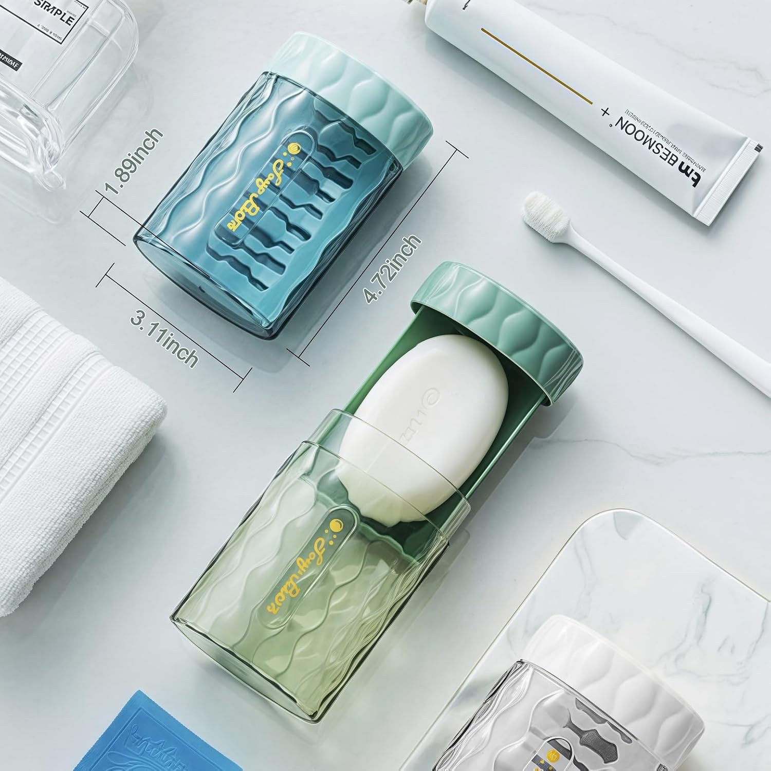 Vonpri Travel Soap Case with Drainage