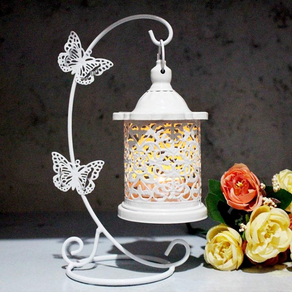 Joyzan Decorative Candle Lantern with Butterfly Hook