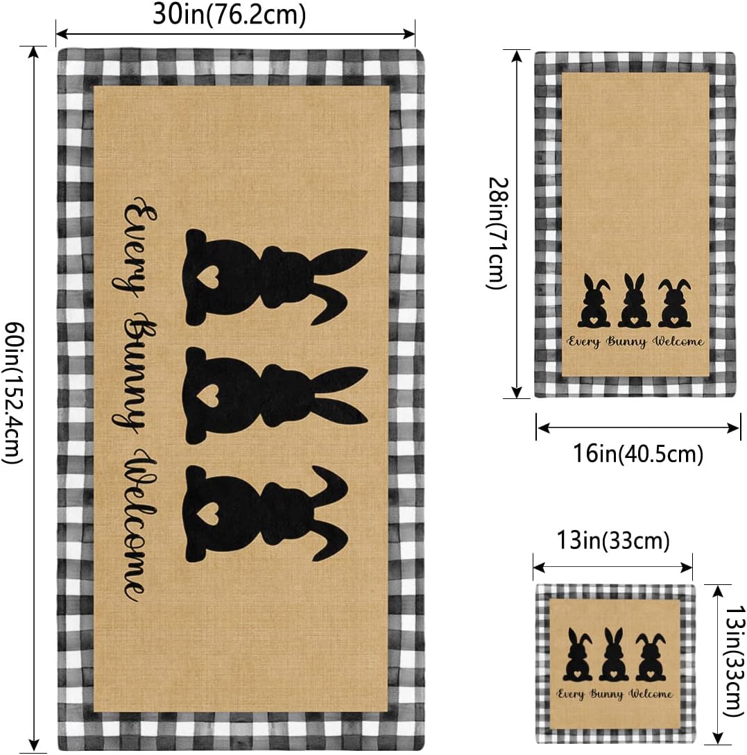 ZOE GARDEN Easter Bunny Bathroom Towel Set 1