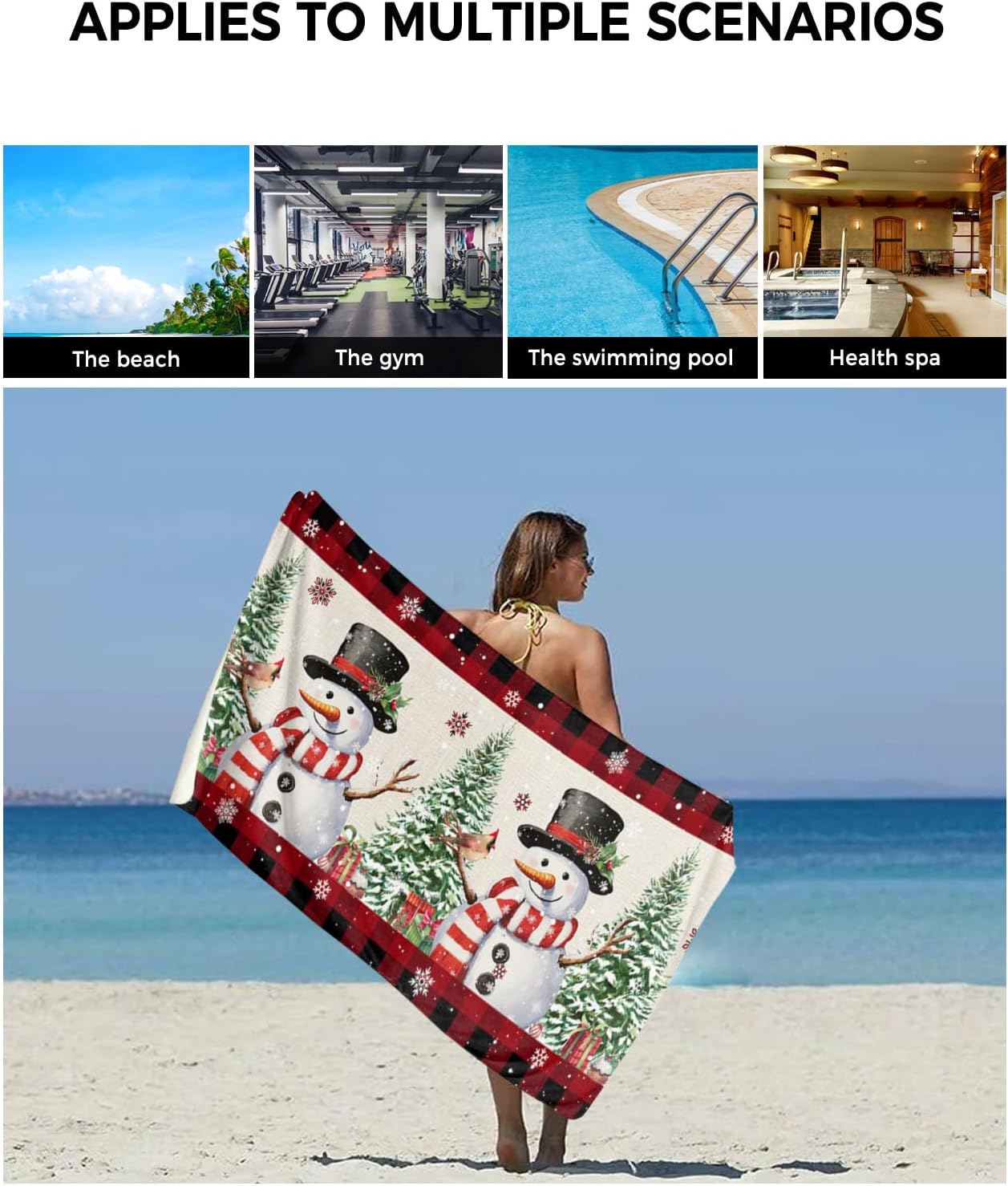 Chees D Zone Bath Towel Set 3 Piece Microfiber