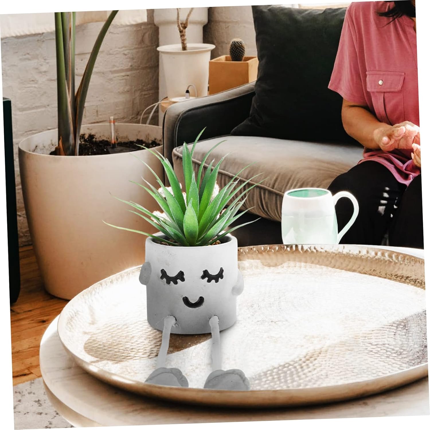 Yardenfun Artificial Succulent Hanging Plant Decor 1