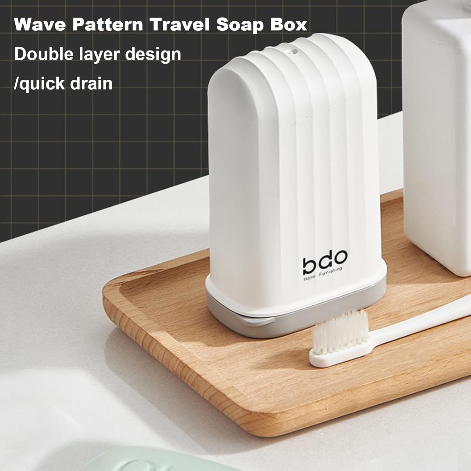 Loyliawa Soap Box Drainage with Dustproof Lid