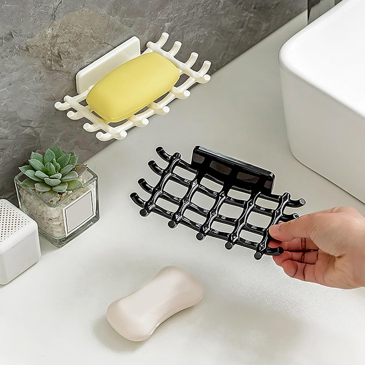 Loyliawa Soap Dish with Hooks and Drainage