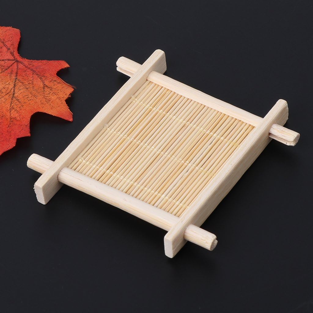 TENYELE Wooden Bathroom Soap Holder with Drain 1