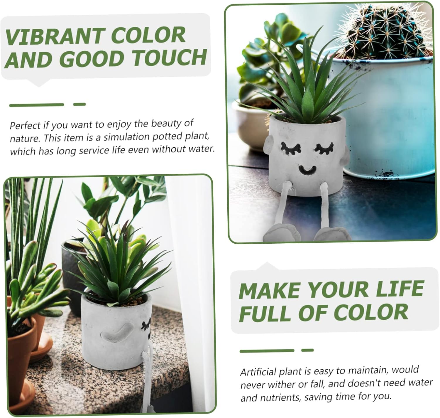 Yardenfun Artificial Succulent Hanging Plant Decor 1