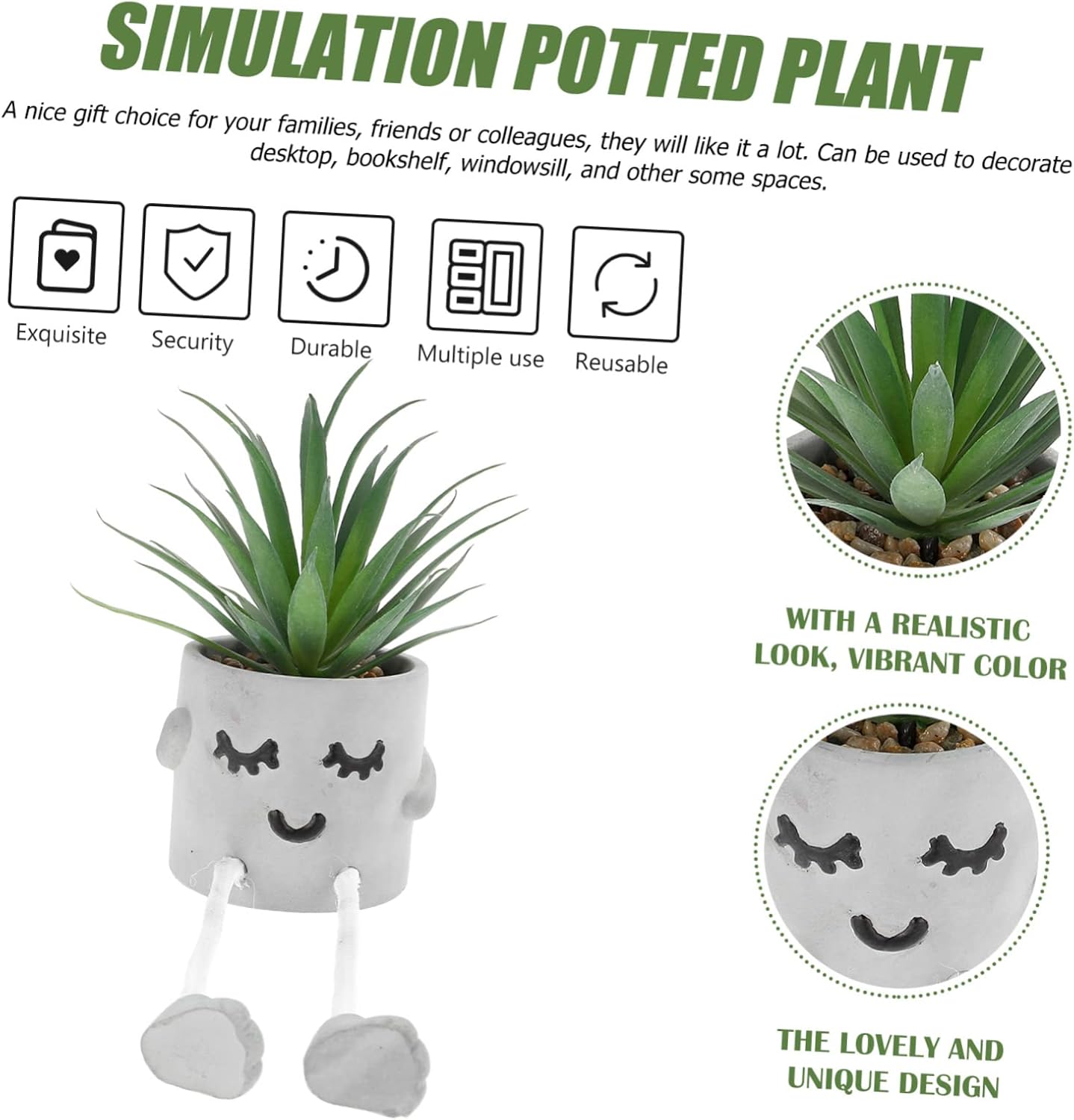 Yardenfun Artificial Succulent Hanging Plant Decor 1