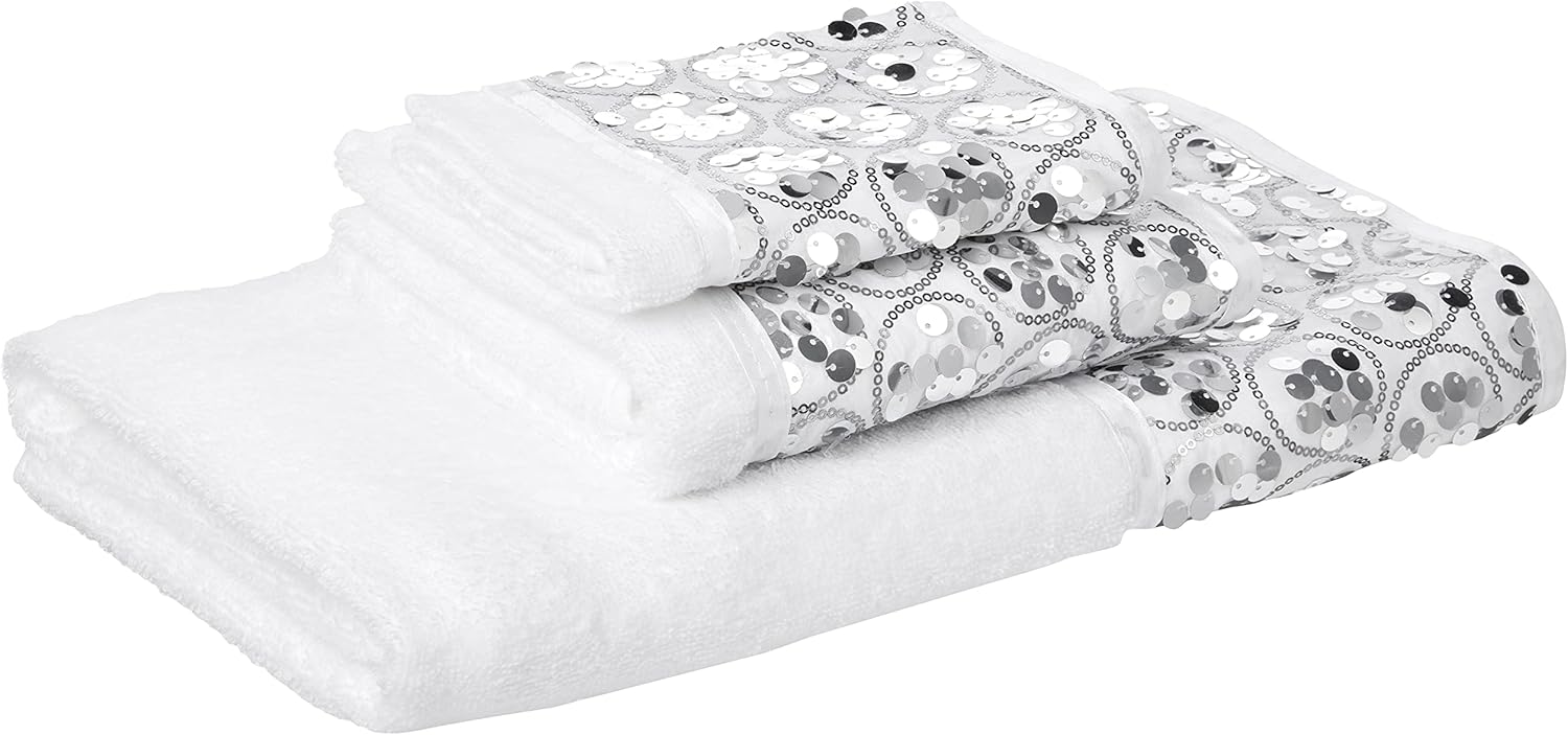 Popular Bath Sinatra Modern 3-Piece Towel Set White