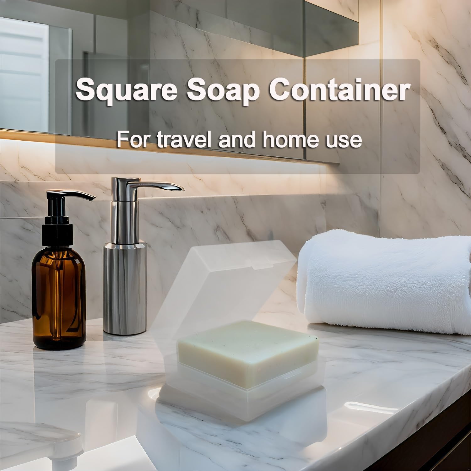 Vonpri Travel Soap Container with Draining Layer