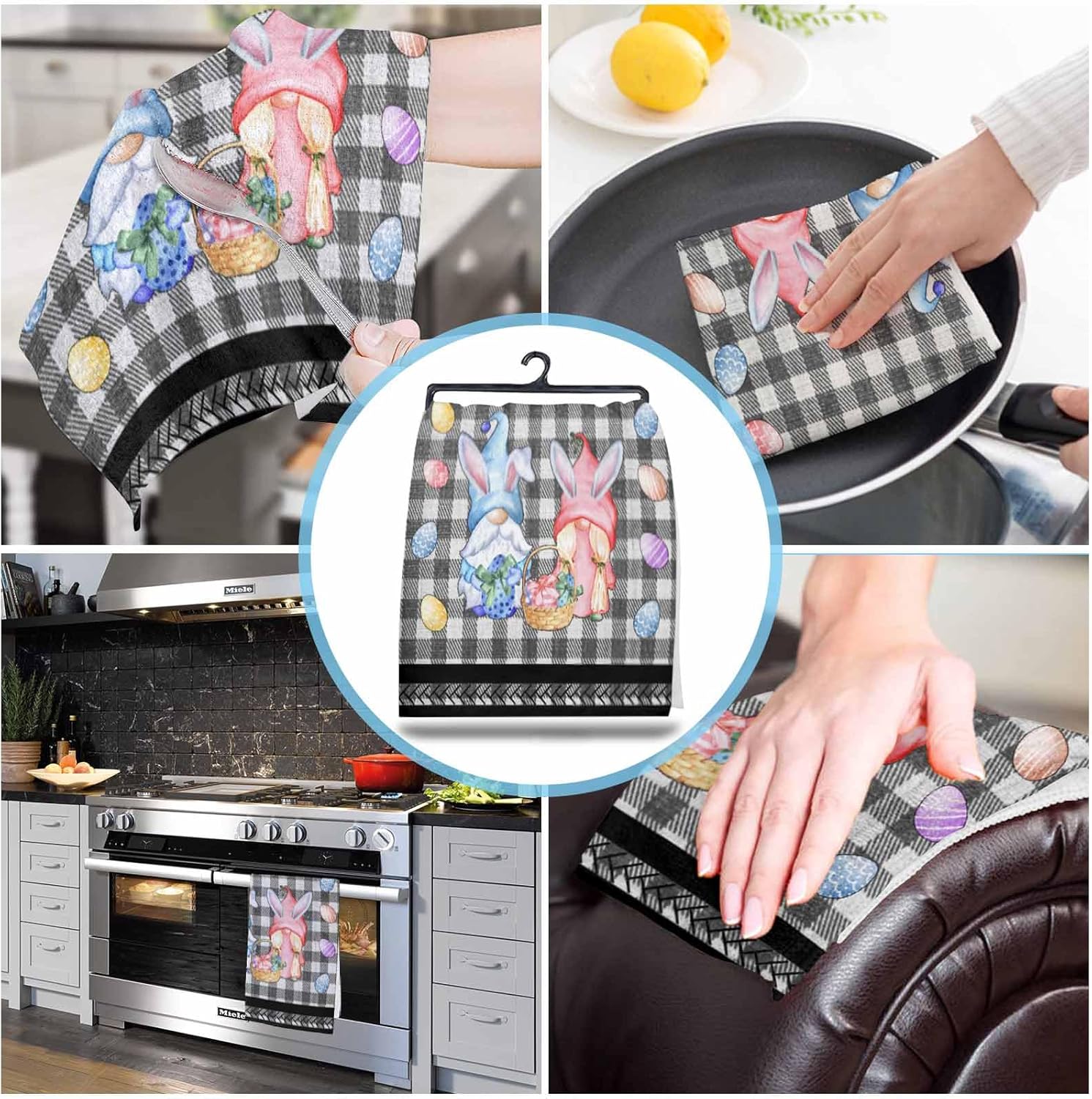 Rocking Giraffee 2 Pack Microfiber Kitchen Towels