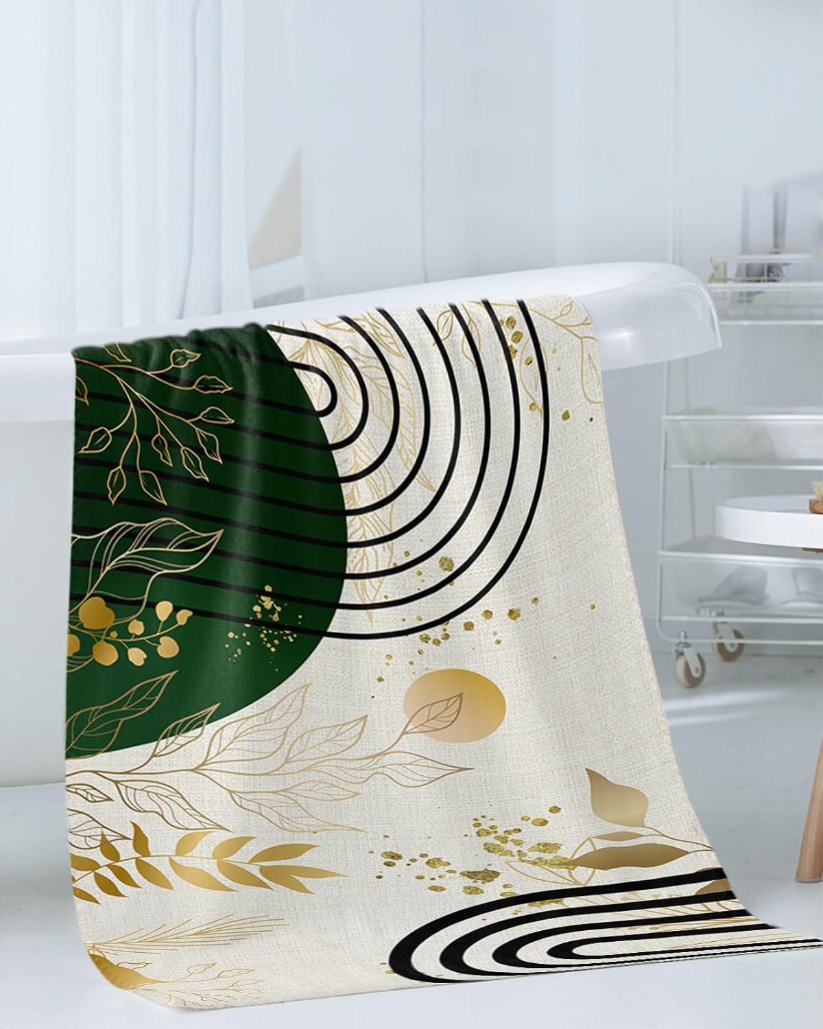Smile Sunflower 3-Piece Towel Set - Boho Beige Linen