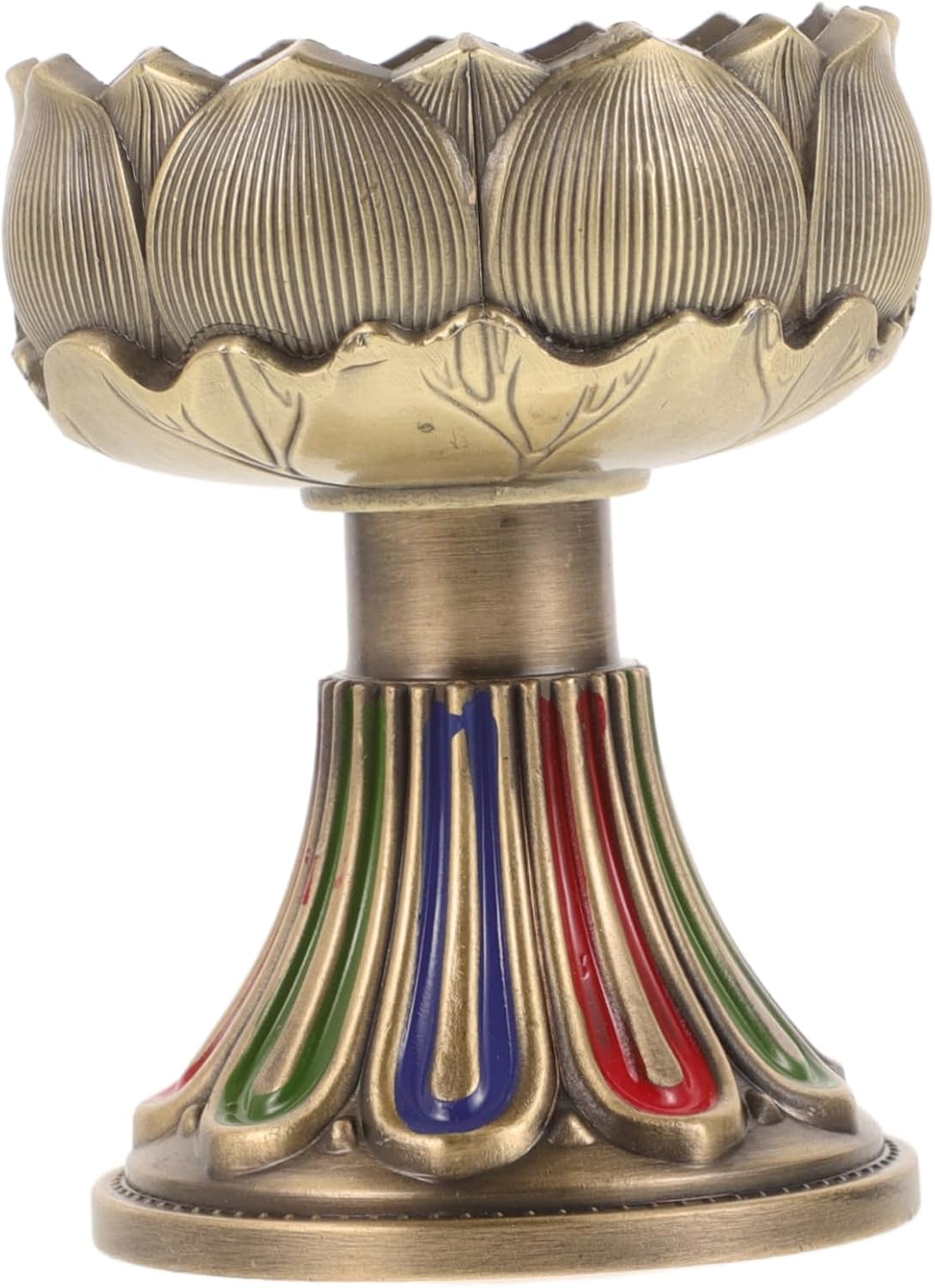 NULYLU Buddhist Style Lotus Candle Holder