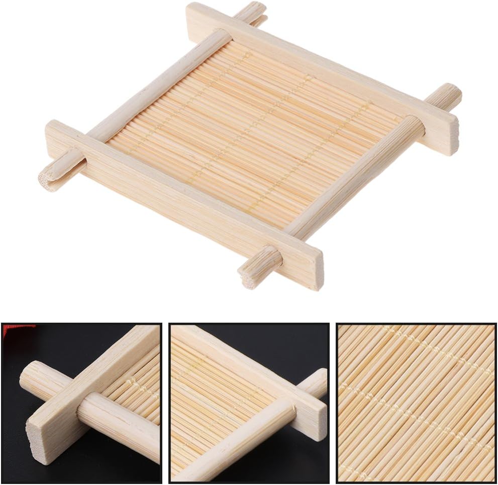TENYELE Wooden Bathroom Soap Holder with Drain 1