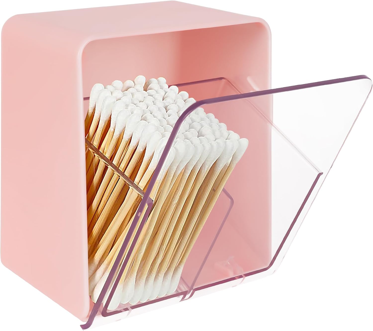 Biiange Cotton Ball Holder Canisters with Two Compartments
