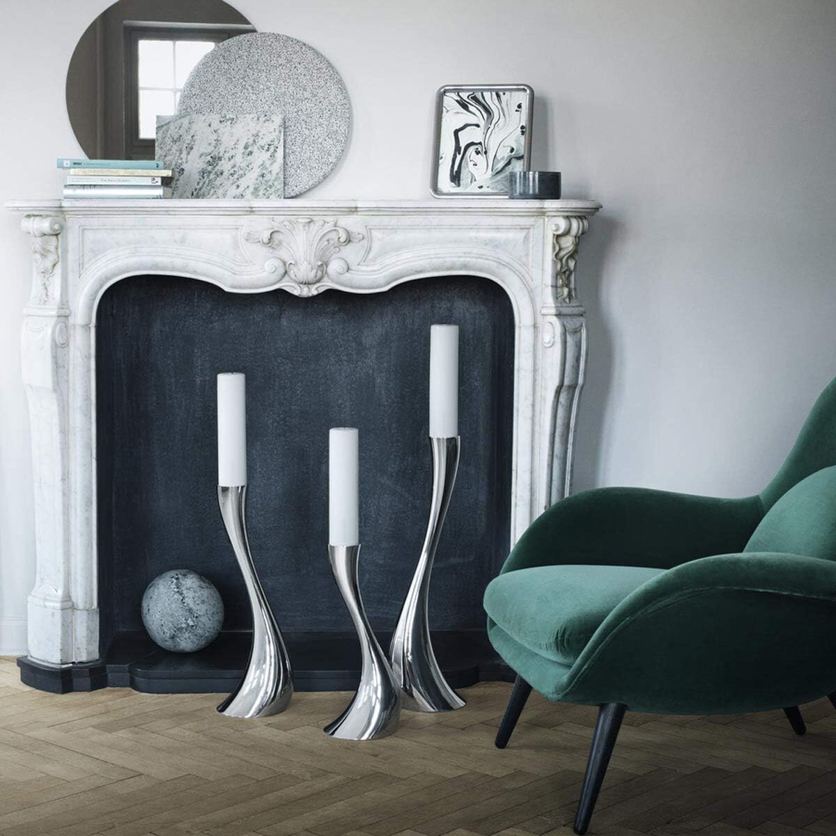 Georg Jensen Cobra Floor Candle Holder 2362