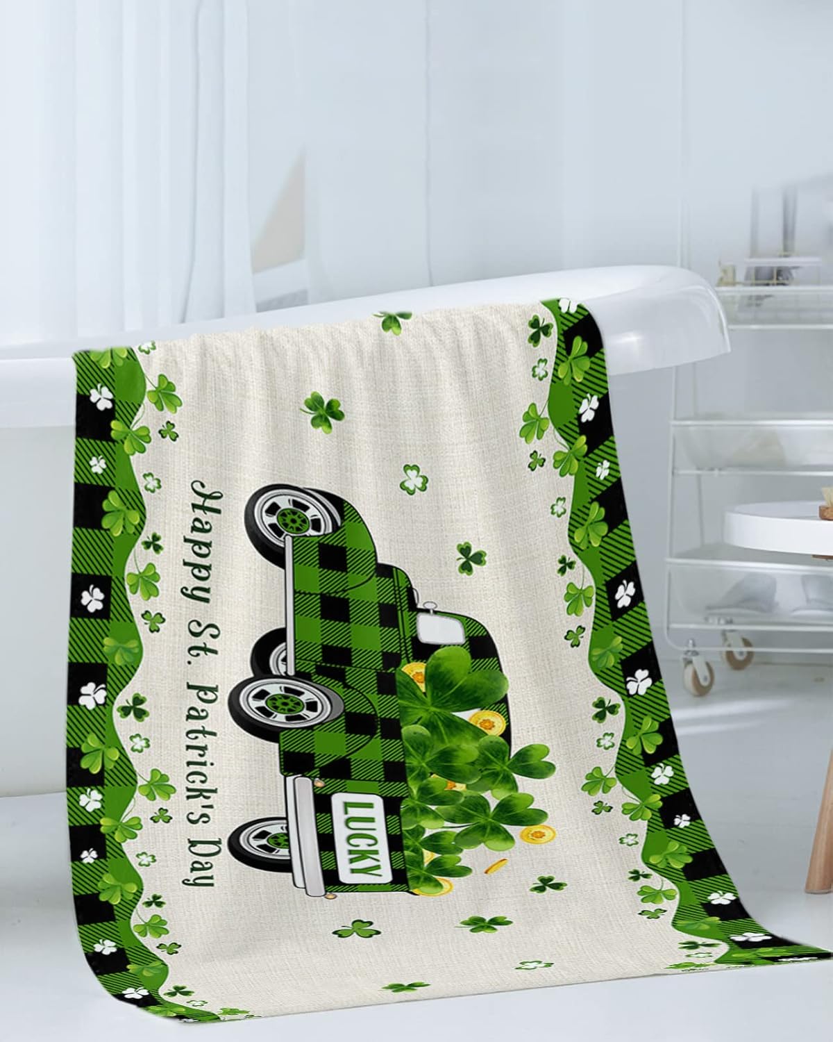 ZOE GARDEN St Patricks Day Microfiber Towel Set
