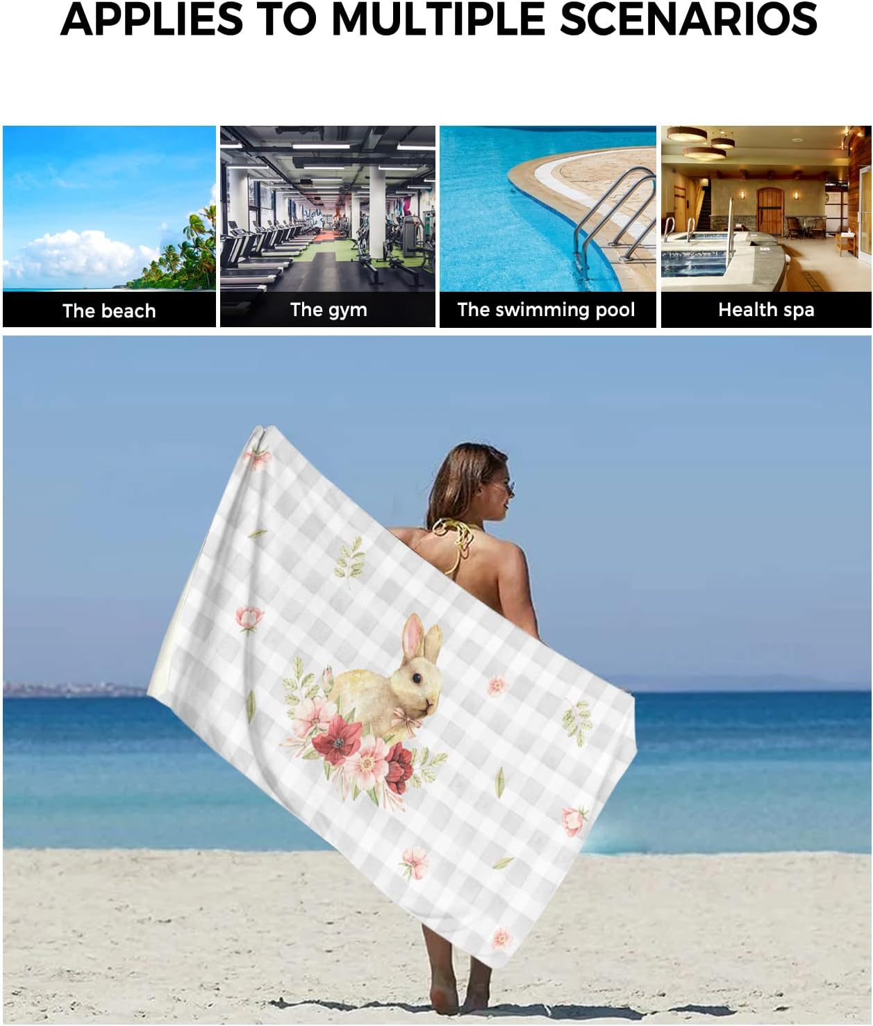 ZOE GARDEN Luxury Soft Microfiber Towel Set
