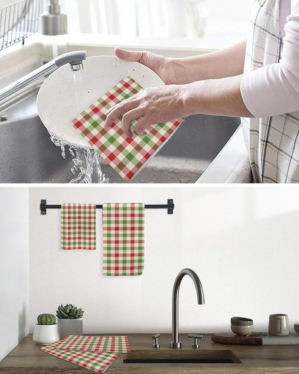 Falaniique Christmas Waffle Towel Set of 3