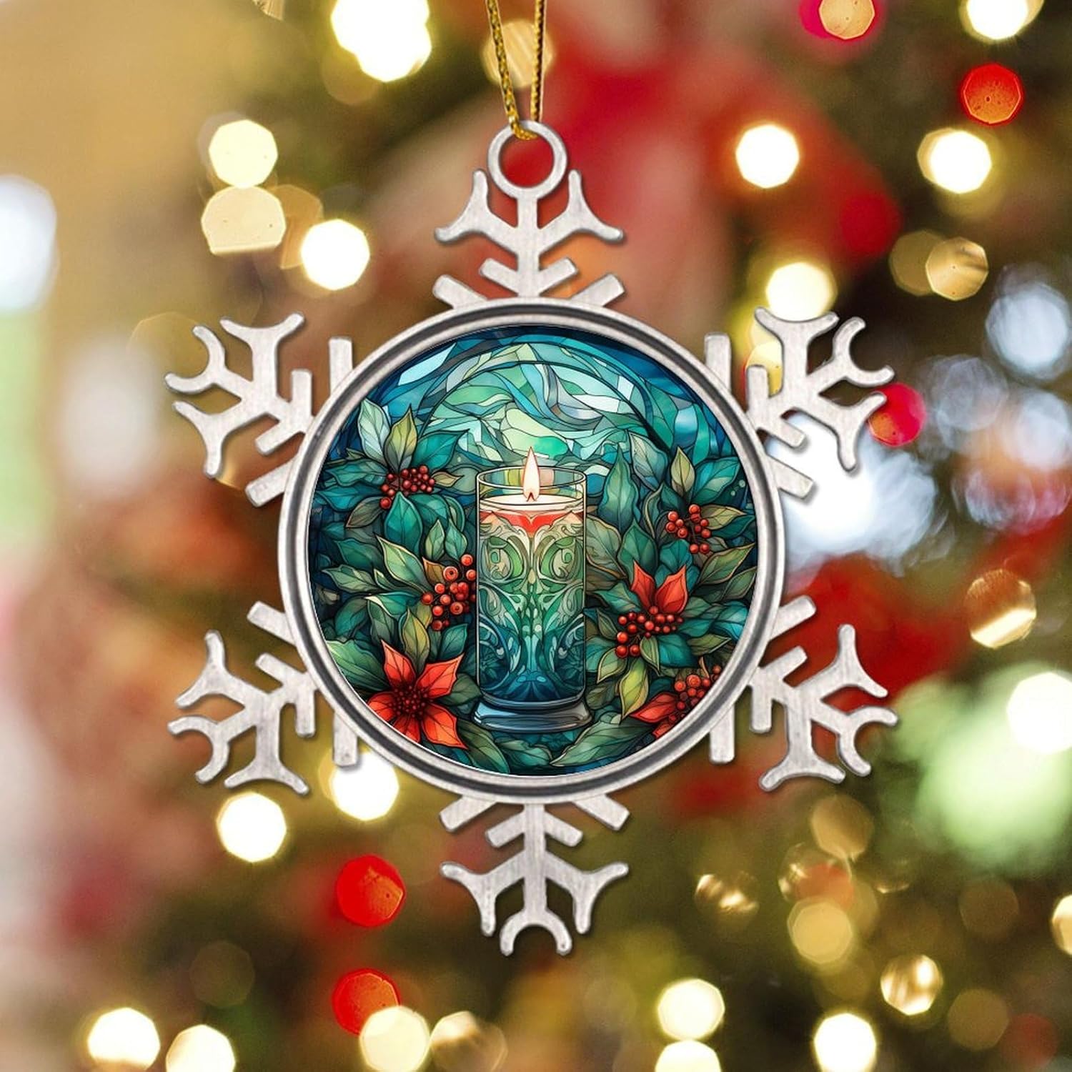 Zyadsinoudor 3 Inch Snowflake Hanging Ornament